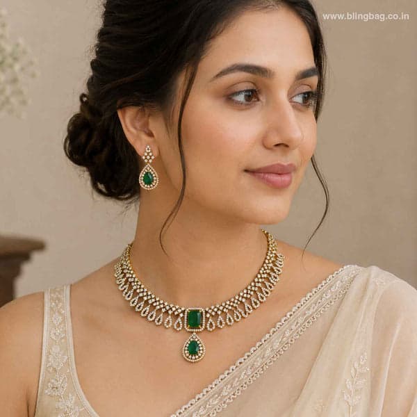 Emerald Layna Victorian Jewellery Set - New Arrival