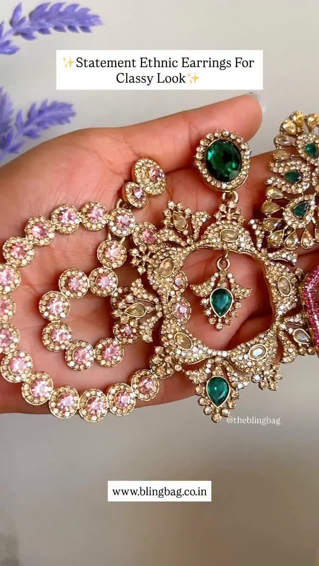 Statement ethnic earrings for a beautiful outfit